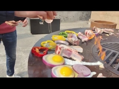 Horno de pizza portátil Corten Grill de acero fácil de montar al aire libre