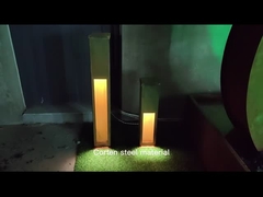 Lámpara al aire libre 10Watt de Corten de luces del metal al aire libre de acero rojo rústico de la caja