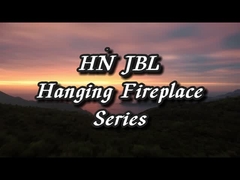 23.6 pulgadas Fuego de leña Fuego ISO9001 Fuego colgante Fuego de leña chimenea suspendida